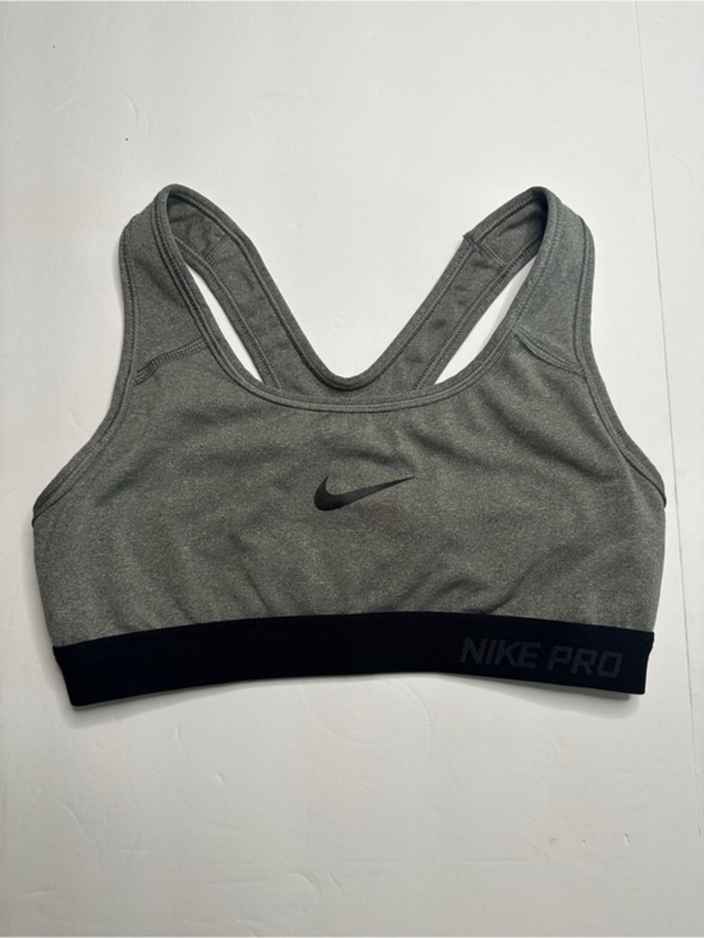 Nike Pro Grey Racerback Sports Bra Size XS
